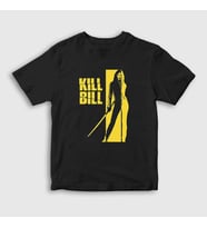 Presmono Unisex Çocuk Siyah Beatrix Film Kill Bill T-Shirt 246243tt