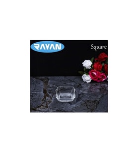 Square Tekli Kare Cam Kahvaltılık Kase ROYALEKS-25057