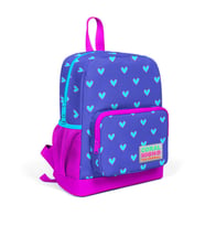 Coral High Kids Lavanta Pembe Kalp Desenli İki Bölmeli Okul Sırt Çantası 23606