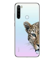 Redmi Note 8 Uyumlu Kaplan Desenli Şeffaf Telefon Kılıfı