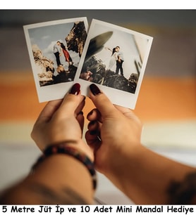 Parlak Polaroid Fotoğraf Baskı 27 Adet 7x10, Hediye Full HD Kişiye Özel Fotokart