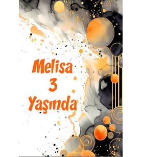 Baloncuklar Temalı Doğum Günü Afişi 35X50 cm