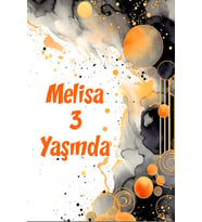 Baloncuklar Temalı Doğum Günü Afişi 35X50 cm