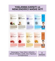 Yaşlanma Karşıtı ve Nemlendirici Kolajen Maske Seti 23gr x 8Adet