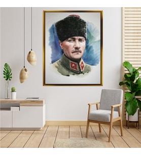 ÇERÇEVELİ ATATÜRK TABLO S487
