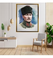 ÇERÇEVELİ ATATÜRK TABLO S487