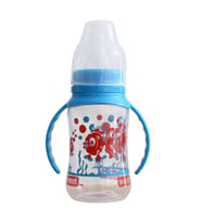 Barum Kırmızı Balıklı Mavi Kulplu Biberon 150 ml