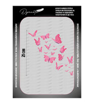Pembe Kelebekler Pink Butterflies Press Tekstil Ütü İle Yapışabilen Transfer Baskı Kağıdı DTF BASKI (Karışık)