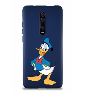 Xiaomi Redmi K20 Pro Soft Premier Kapak Donald Duck-C Tasarımlı Silikon Kılıf - Lacivert (Şeffaf)