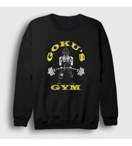Presmono Unisex Siyah Gym Goku Anime Dragon Ball Sweatshirt 235958tt