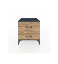 Hyperion Komodin 2 Çekmeceli 60x44x64 Antrasit-Çam