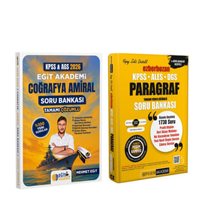 Eğit Akademi 2026 KPSS MEB AGS Coğrafya Amiral ve Pegem Ezberbozan Paragraf Soru Bankası Set 2 Kitap