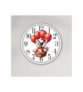 bilge Tasarım Çocuk Odası Duvar Saati 30 x 30 CM (Çok Renkli)