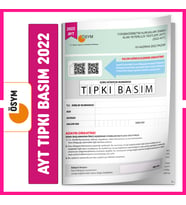 YKS-AYT 2022 ÖSYM Tıpkı Basım Türkiye Geneli Dijital Çözümlü Soru Kitapçığı