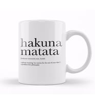 Hakuna Matata 04 Kupa Bardak Porselen