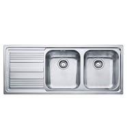 FRANKE Logicaline LLL 621 SOL Dekor 2 Gözlü Damlalıklı Eviye (Gri)