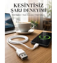 2 Metre Type-C Şarj Kablosu Güvenli Ve Stabil Şarj Desteği