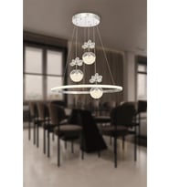 Eray Aydınlatma 2078-40 KR 3 Toplu Led Krom Avize (Metal)