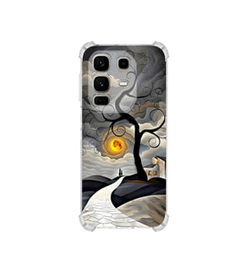 PrintiFy İnfinix Note50pro ile Uyumlu Simya Serisi Sarmal Yolculuk Tasarımlı Uv Baskılı Köşe Korumalı Antişok Kılıf