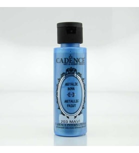 Cadence Metalik Boya 70 ml. 203 Mavi 