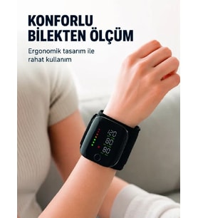 Şarj Edilebilir Bilekten Tansiyon Aleti Tek Tuşla Ölçüm