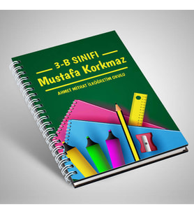 Öğrenciye Hediye İsme Özel Okul Defteri