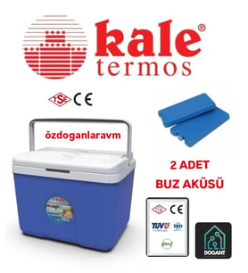 Kale Termos -7,5 Litre Piknik Kamp Oto  Termosu Buz Aküsü Hediyeli