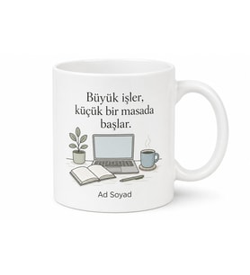 Ev Ofis Dekor Temalı Kupa Bardak Özel Tasarım Hediye Porselen Mug