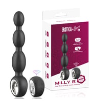 PRIME TOYS Milly Şarjlı Uzaktan Kumandalı Tutma Aparatlı Prostat Uyarıcı Boncuk  Vibratör