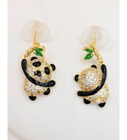 Sevimli Tembel Panda Küpe