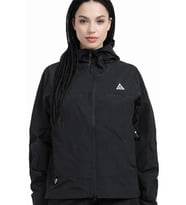 Nike ACG Morpho Storm Fit ADV Loose Fit Rain Jacket Bol Kesim Kapüşonlu Suitici Spor Ceket Siyah