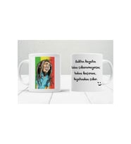 Kişiye Özel Bobmarley Baskılı Hediye Kutulu Kupa Bardak