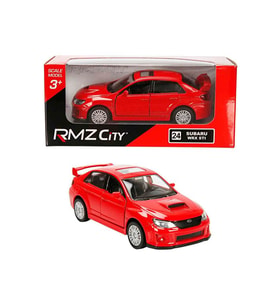 Rmz City 1:32 Uzak Doğu Serisi Die Cast Çek Bırak Model Araba - Kırmızı Subaru Wrx Sti
