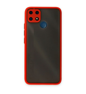 Realme C25 Kılıf Montreal Silikon Kapak - Kırmızı