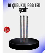 Dekoratif LED Meteor Işık 10’lu Çubuk Seti