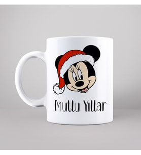 Minnie Mouse & Yılbaşı & Mutlu Yıllar Tasarımlı Kupa