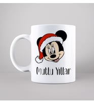 Minnie Mouse & Yılbaşı & Mutlu Yıllar Tasarımlı Kupa