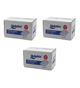 Dolphin Kilitli Şeffaf Buzdolabı Kilitli Saklama Poşeti Torba - 9x11 Cm. - 1000 Adetlik 3 Kutu