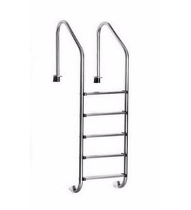 Standart Tip Havuz Merdiveni 5 basamak AISI 304 Kalite Paslanmaz