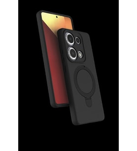 Pilelistore   Xiaomi Redmi Note 13 Pro 4G Regal Magsafe Standlı Kapak - Siyah