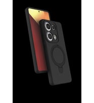 Pilelistore   Xiaomi Redmi Note 13 Pro 4G Regal Magsafe Standlı Kapak - Siyah