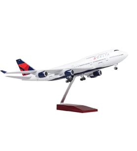 HEDİYELİK-MAKET UÇAKLAR-DELTA-ÖLÇEK : 1:160 47 CM-JB747-400DELTA