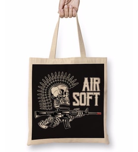 Punk Skull Bez Çanta Uzun Saplı