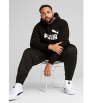 Puma Essential No. 1 Logo Erkek Kapüşon Regular Fit Baskılı 68257201 (Siyah)