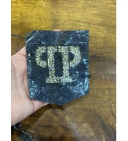 10X8 CM ÜTÜ İLE YAPIŞAN TAŞ İŞLEME CEP ARMA DİKİŞ APLİKE