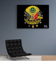 Kişiye Özel Osmanlı Tuğrası Tasarımlı Yeni İş, Ofis Hediyesi Kanvas Tablo 30x50 cm