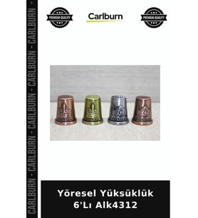 Özel Üretim Altılı Mutfak Sunum Aksesuar Geleneksel Set Yöresel Yüksüklük 6'Lı Alk4312