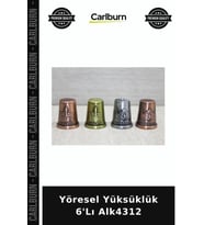 Özel Üretim Altılı Mutfak Sunum Aksesuar Geleneksel Set Yöresel Yüksüklük 6'Lı Alk4312