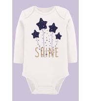 Organik Baskılı Pamuklu Unisex Bebek Body UZUNKOLE92