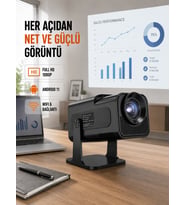 Taşınabilir Full Projektör - 1 Gb Ram, 8 Gb Hafıza Yeni Nesil